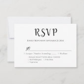 Class Reunion RSVP card (Voorkant)