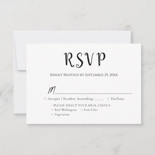 Class Reunion RSVP card (Voorkant)