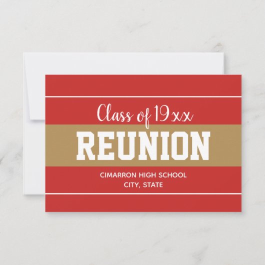 Class Reunion RSVP card (Achterkant)