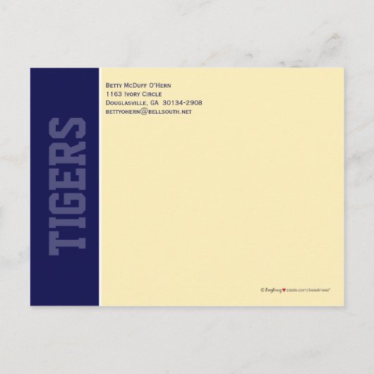 Class Reunion Save-the-Date Aankondiging (blauw) (Achterkant)