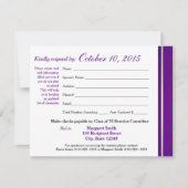Class Reunion Varsity Stripe Response Kaart (Voorkant)
