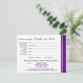 Class Reunion Varsity Stripe Response Kaart (Staand voorkant)