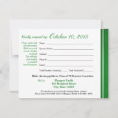 Class Reunion Varsity Stripe Response Kaart (Voorkant)