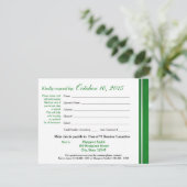 Class Reunion Varsity Stripe Response Kaart (Staand voorkant)