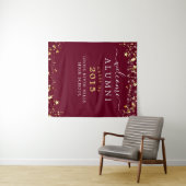 Class Reunion Welkom Alumni Bourgondië Gold Stars Wandkleed (In Situ (horizontaal))