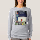 Class Rules Dames grijs T-shirt met lange mouwen (Voorkant)