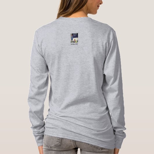 Class Rules Dames grijs T-shirt met lange mouwen (Achterkant)