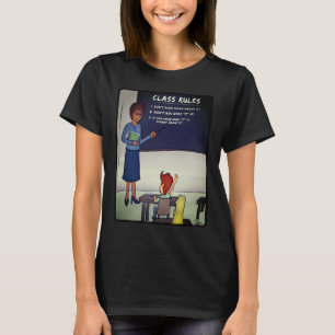Class Rules Vrouwen Zwart T-shirt