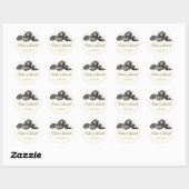 Class Shells Zwart n Cream Bruiloft Sticker of Sea (Vel)