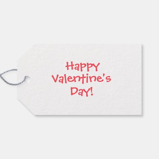 Class Valentijns: "You Make My Heart Pop!" Cadeaulabel (Achterkant Horizontaal)