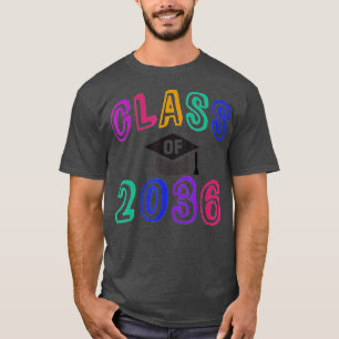 CLASS VAN 2036 VOOR HET TOEKOMSTIGE Afstudeerder-J T-shirt