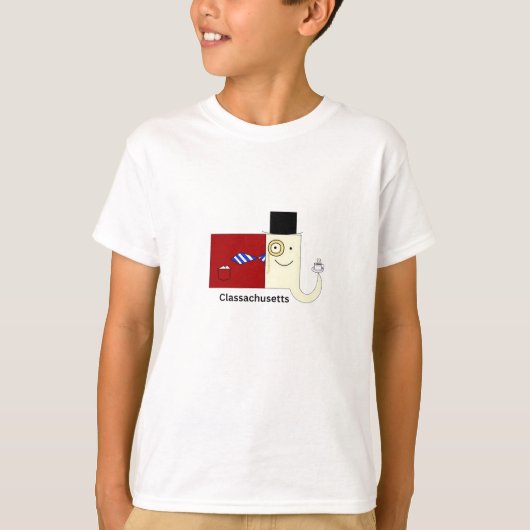 Classachusetts Massachusetts Kinderen T-shirt (Voorkant)