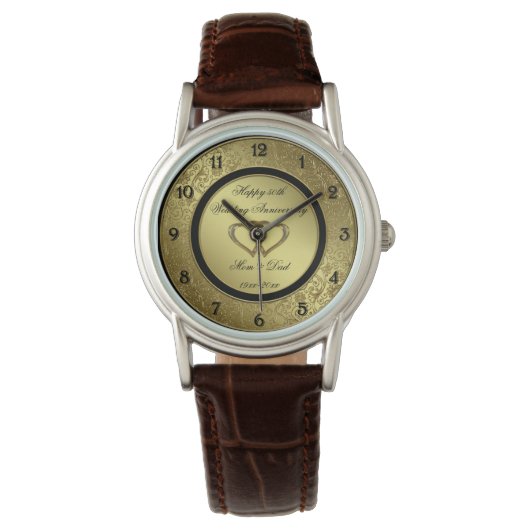 Classc Golden Wedding Jubileum Watch Horloge (Voorkant)