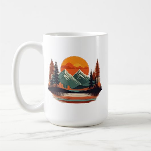Classic 15 oz Mok - Serene Mountain Majesty (Links)