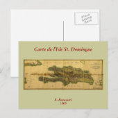 Classic 1805 Antiquarian Map of Hispaniola Briefkaart (Voorkant / Achterkant)