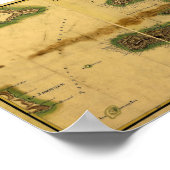 Classic 1805 Antiquarian Map of Hispaniola Poster (Hoek)