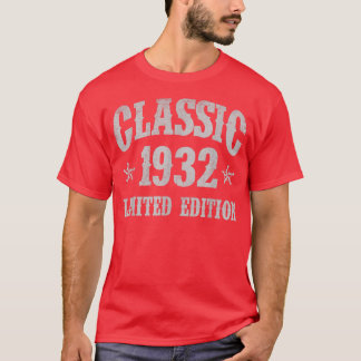 Classic 1932 Limited Edition Year of Birthda T-shirt