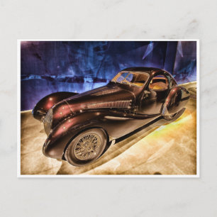 Classic 1937  auto briefkaart