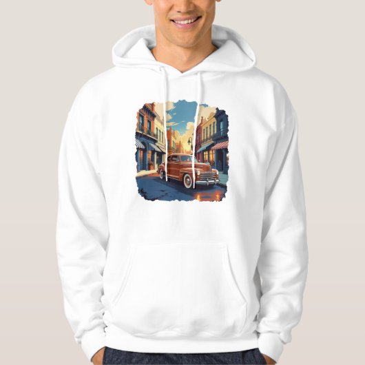 Classic 1940s Car Hoodie (Voorkant)