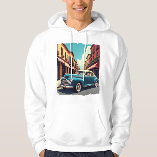 Classic 1940s Car Hoodie (Voorkant)