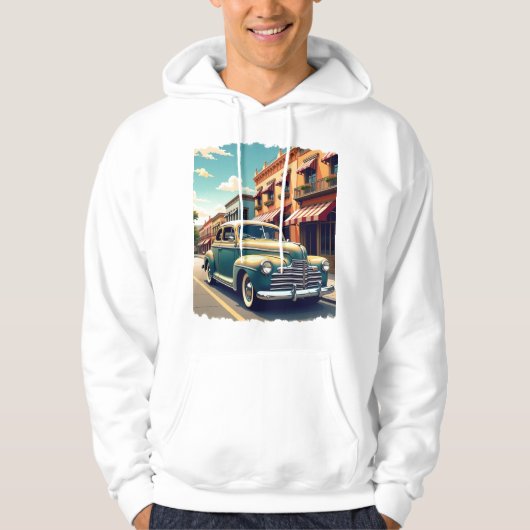 Classic 1940s Car Hoodie (Voorkant)