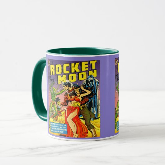 CLASSIC 1950 Sci Fi COMICS ILLUSTRATION Mok (Voorkant links)