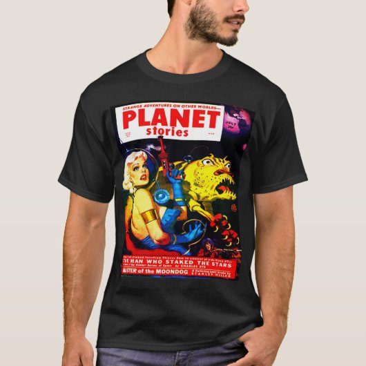 CLASSIC 1952 FANTASY Sci Fi PULP ILLUSTRATION T-shirt (Voorkant)