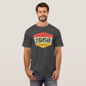Classic 1958 65th Birthday  T-shirt (Voorkant volledig)