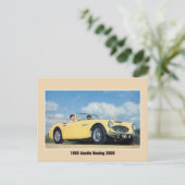 Classic 1959 British Sport car converteerbaar Briefkaart (Staand voorkant)