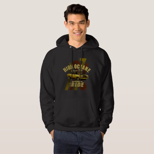Classic 1971 High Octane Muscle Car Hoodie (Voorkant volledig)