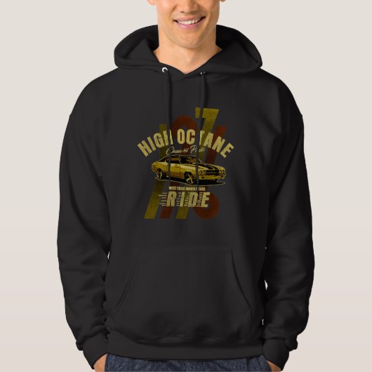 Classic 1971 High Octane Muscle Car Hoodie (Voorkant)