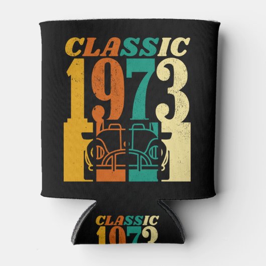 Classic 1973 52e verjaardag blikjeskoeler (Voorkant)