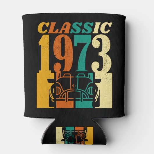 Classic 1973 52e verjaardag blikjeskoeler (Achterkant)