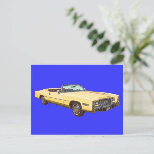 Classic 1975 Cadillac Eldorado Convertible Briefkaart (Staand voorkant)