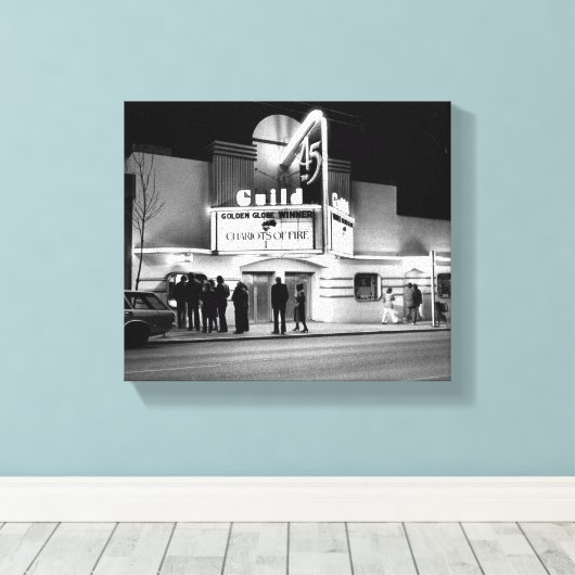 Classic 1980's Film Theater Canvas Print (Insitu (Houten vloer))