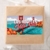 Classic 1980s L.A Golden Gate Video game box art. Etiket (Insitu)