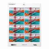 Classic 1980s L.A Golden Gate Video game box art. Etiket (Full Sheet)