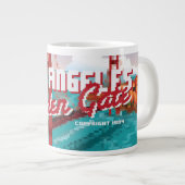 Classic 1980s L.A Golden Gate Video game box art. Grote Koffiekop (Voorkant rechts)