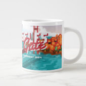 Classic 1980s L.A Golden Gate Video game box art. Grote Koffiekop (Rechts)