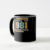 Classic 1981 Original 41st Birthday 41 Year Old Mok (Voorkant links)