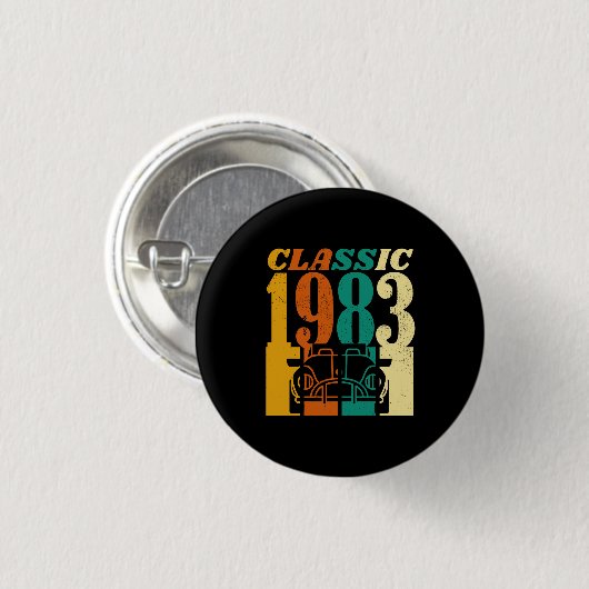 Classic 1983 43rd Birthday Ronde Button 3,2 Cm (Voorkant /achterkant)