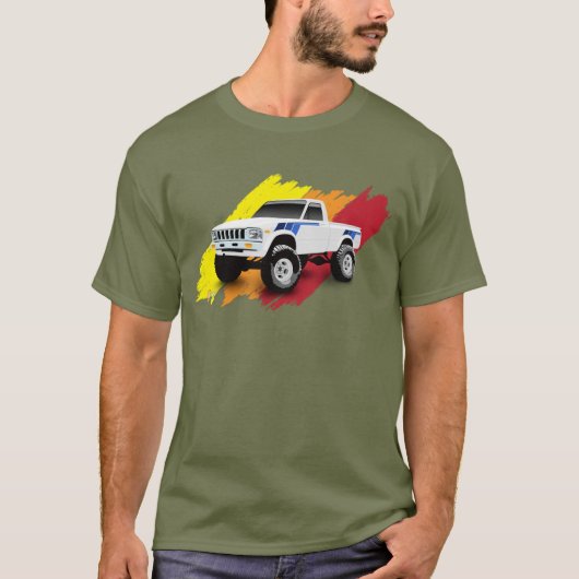 Classic 1983 Pickup Truck Hilux 4wd T-shirt (Voorkant)