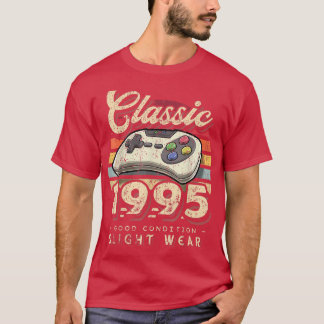 Classic 1995 27th Birthday Retro Video Game Contro T-shirt