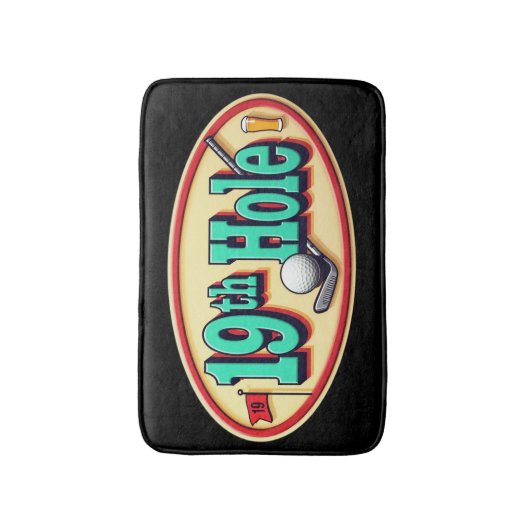 Classic 19th Hole Golf Badkamer Fun Badmat (Voorkant Verticaal)