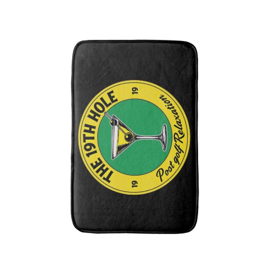 Classic 19th Hole Golf Badkamer Fun Badmat (Voorkant Verticaal)