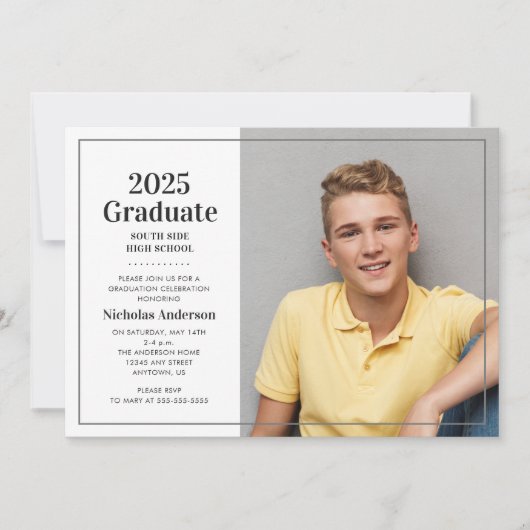 Classic 2025 Afstuderen Foto Afstuderen Kaart (Voorkant)