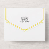 Classic 20's / Gatsby / Art Deco All In One Uitnodiging (Achterkant)