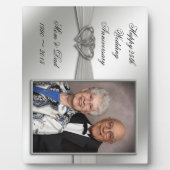 Classic 25th Wedding Jubileum Foto Plaque Fotoplaat (Voorkant)