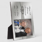 Classic 25th Wedding Jubileum Foto Plaque Fotoplaat (Zijkant)