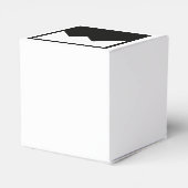 Classic 2x2 Bruiloft Favor Box Sjabloon Bedankdoosjes (Achterkant)